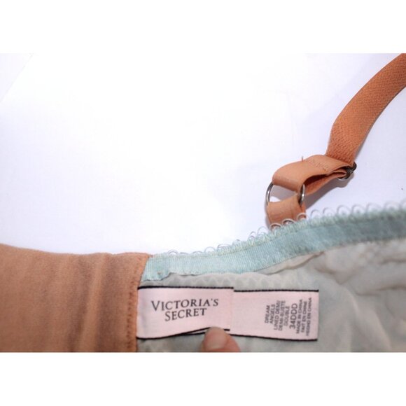 Victoria's Secret Dream Angel Bra 34DDD Green Floral Lace Push Up Padded Unwired - Picture 9 of 13